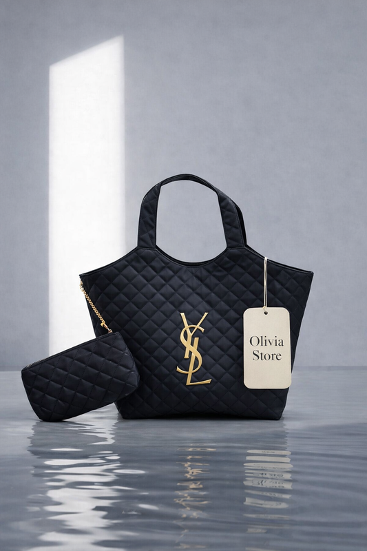 Yves Saint Laurent Maxi Bolso Black