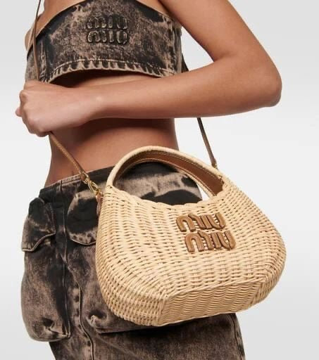 Miu Miu Wander Raffia