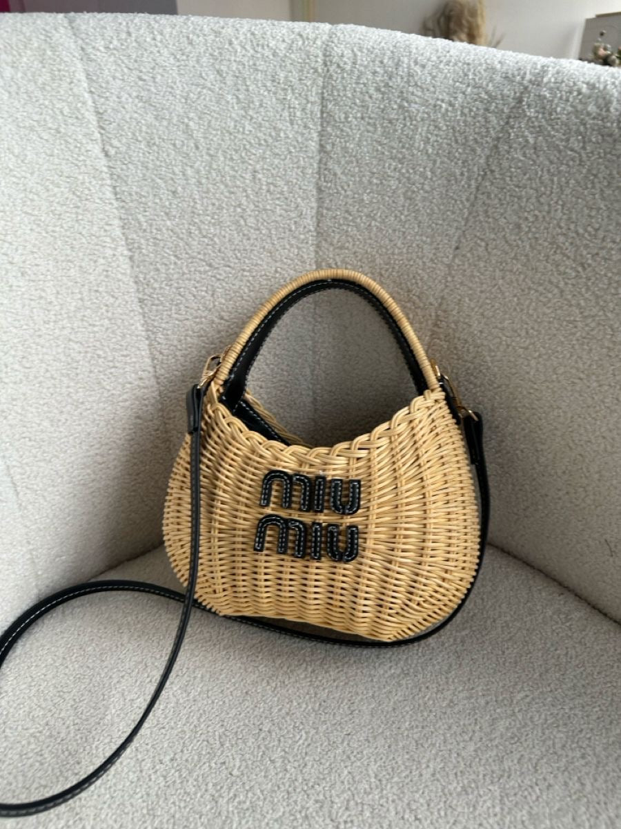 Miu Miu Wander Raffia