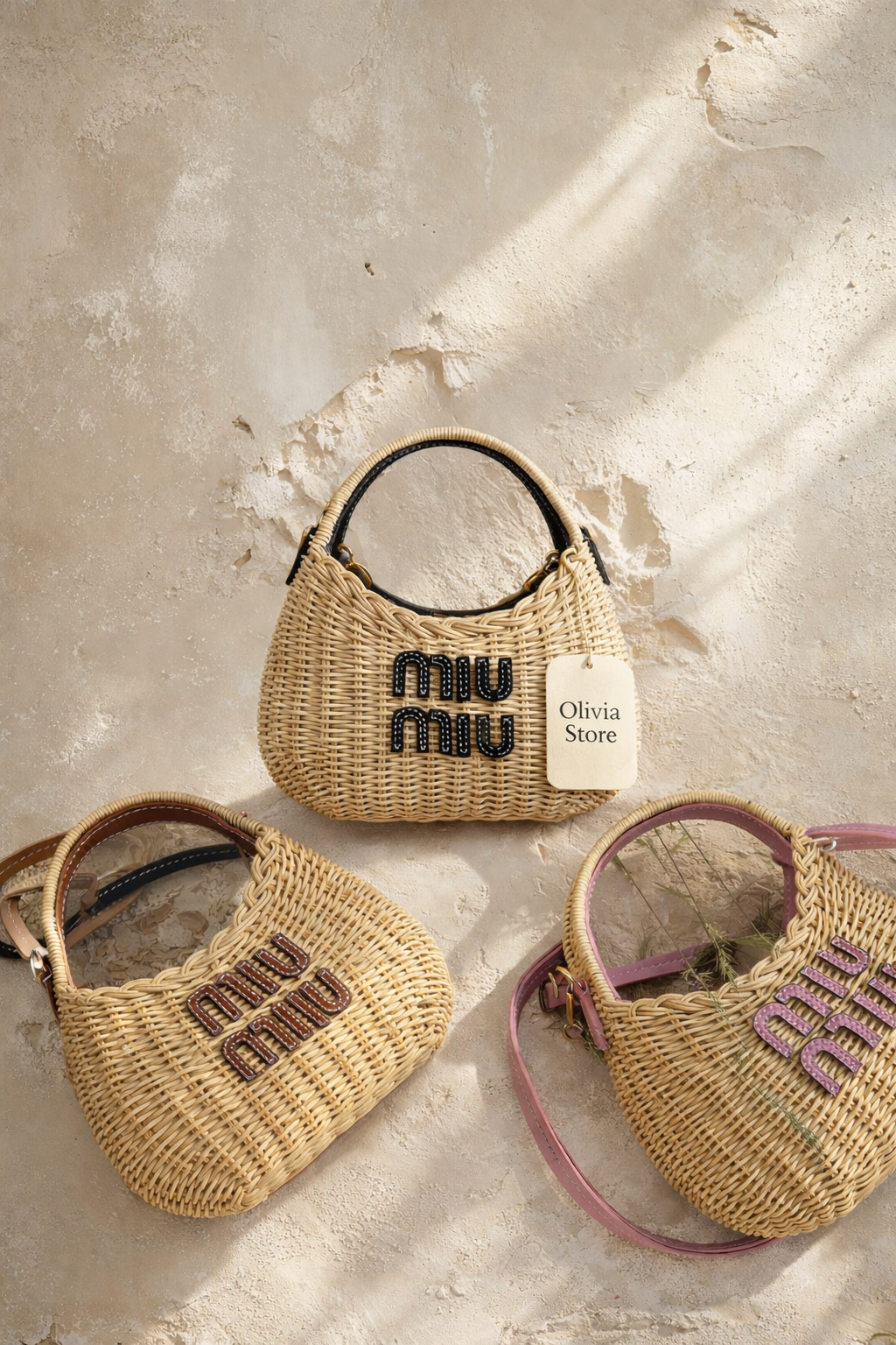 Miu Miu Wander Raffia