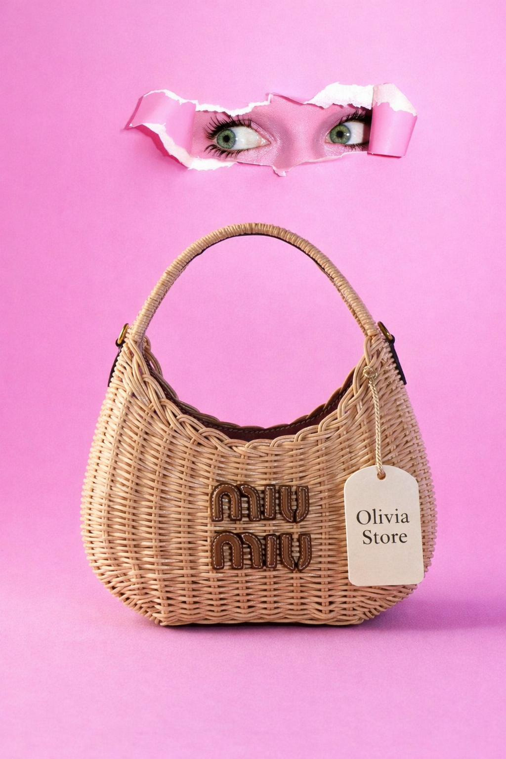 Miu Miu Wander Raffia