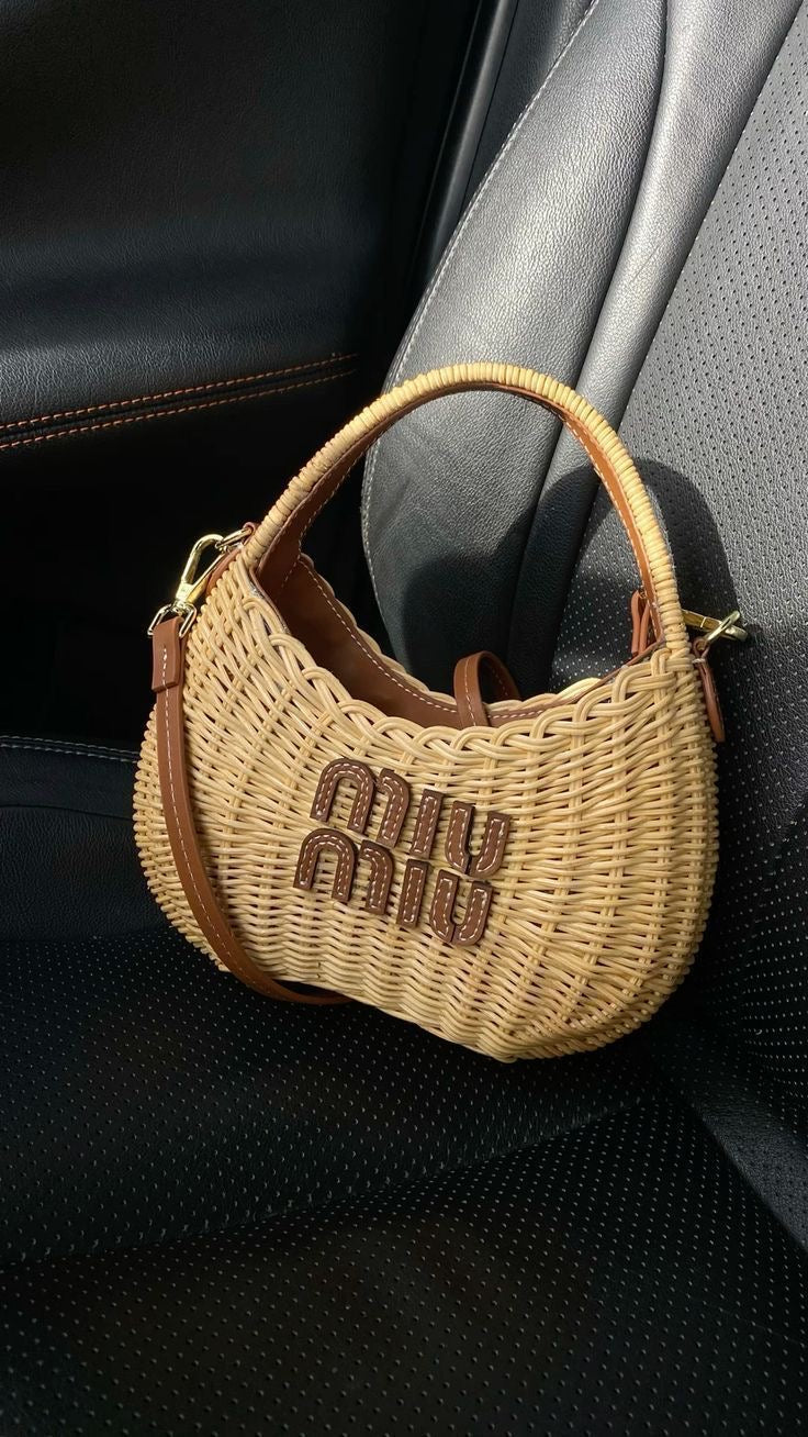 Miu Miu Wander Raffia