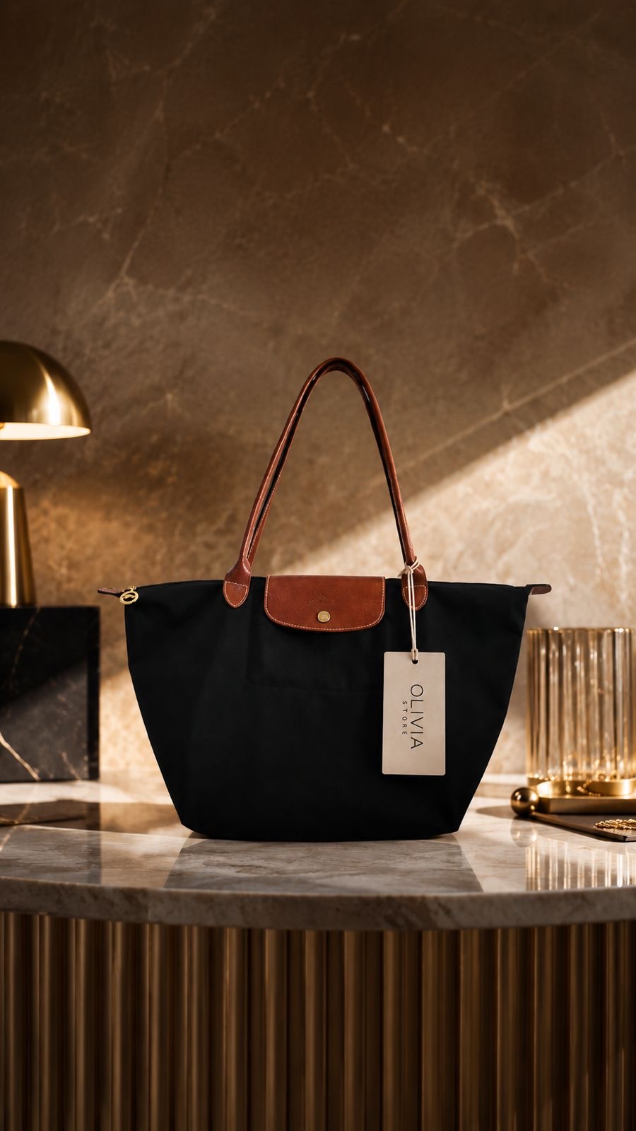 Longchamp Tote Le Pliage Black