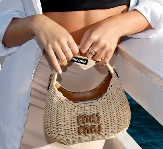 Miu Miu Wander Raffia