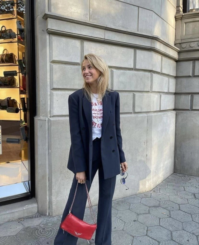 Zadig & Voltaire Red Rock Grained Leather