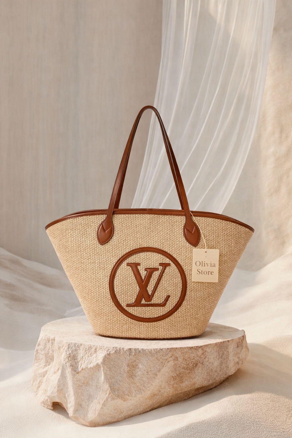 Louis Vuitton Raffia Jaques Bag