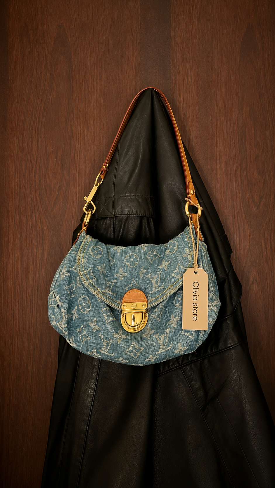 Louis Vuitton Denim Pleaty Pochette