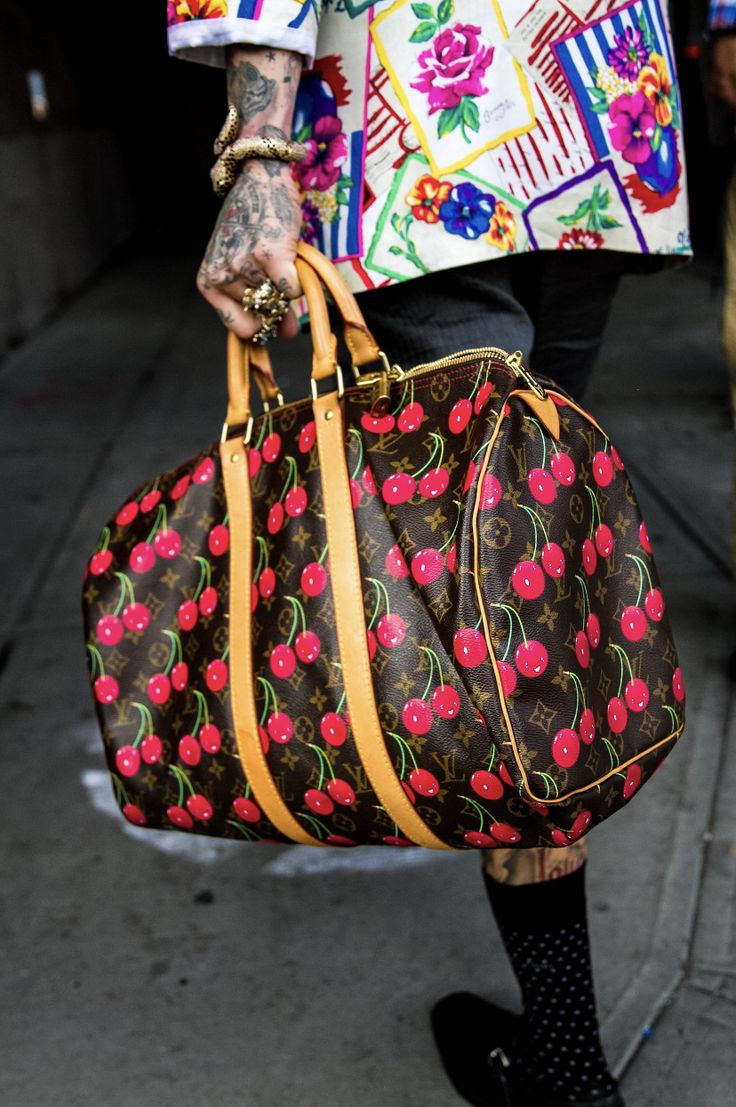 Louis Vuitton Keepall Cherry