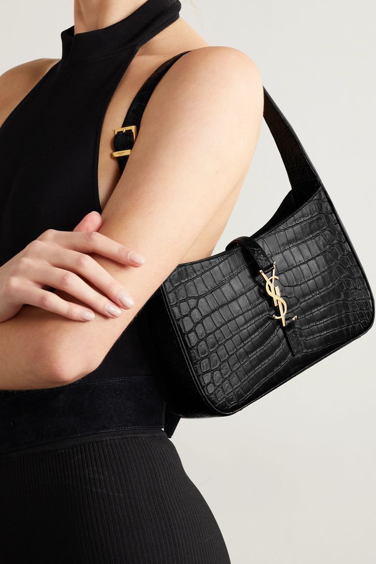 Yves Saint Laurent Hobo Crocco