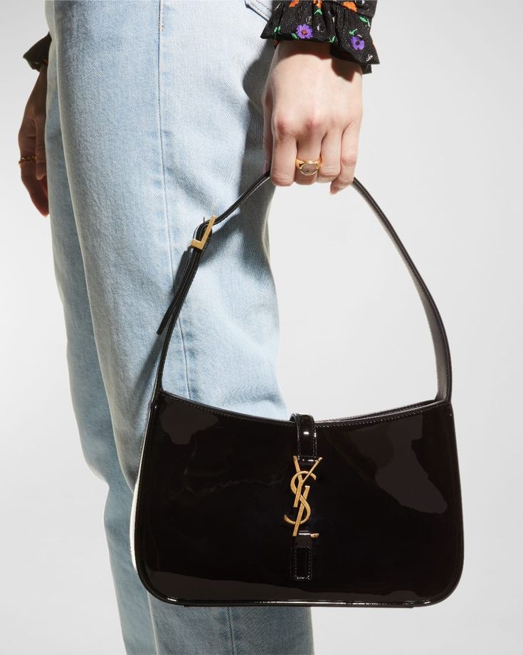 Yves Saint Laurent Hobo Charolada Black
