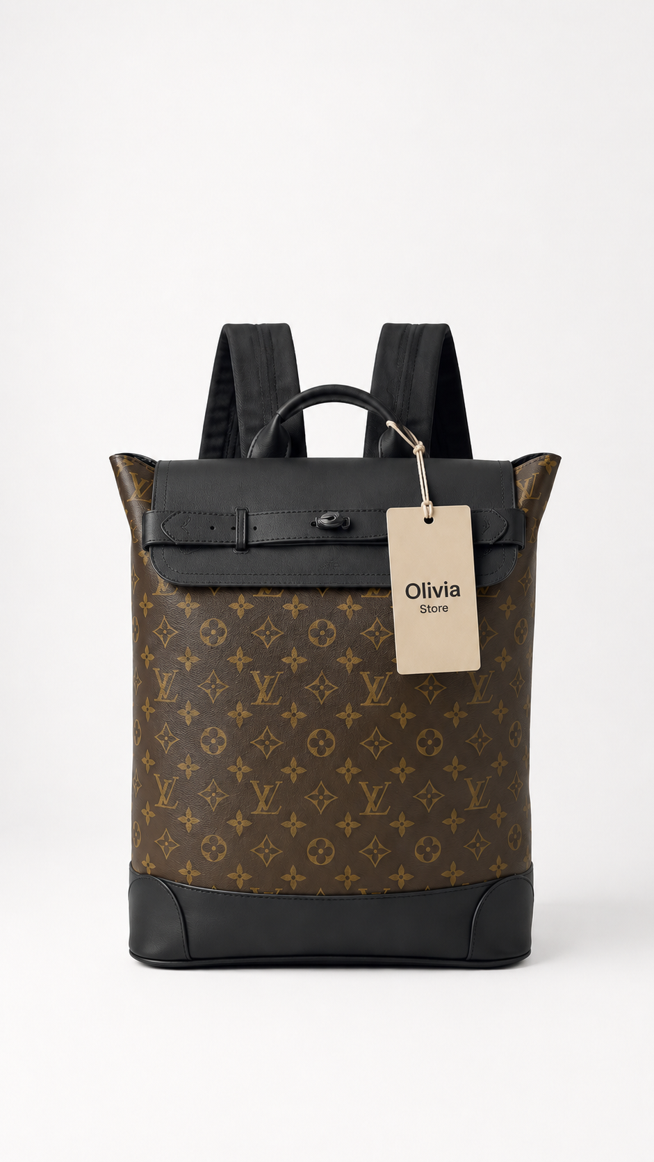 15. Louis Vuitton Mochila Marrón y Negro